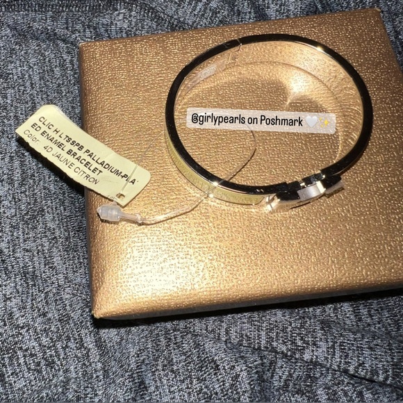 Hermès Clic H Bracelet Jaune Citron PM NEW - Picture 5 of 17